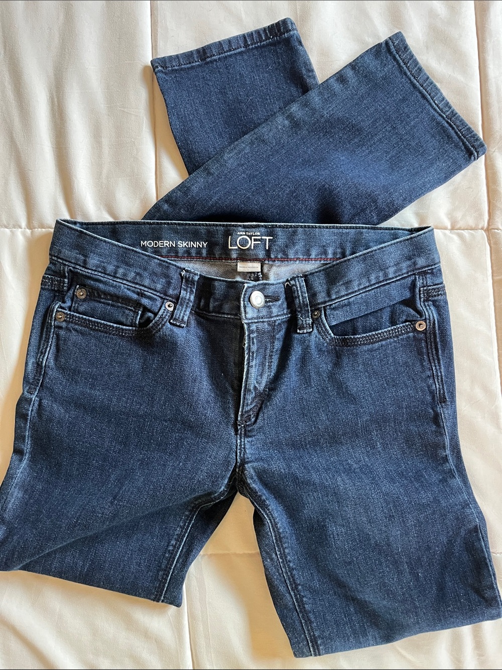 Ann T Taylor Loft Modern Skinny Blue 👖 Jeans ~Size 4